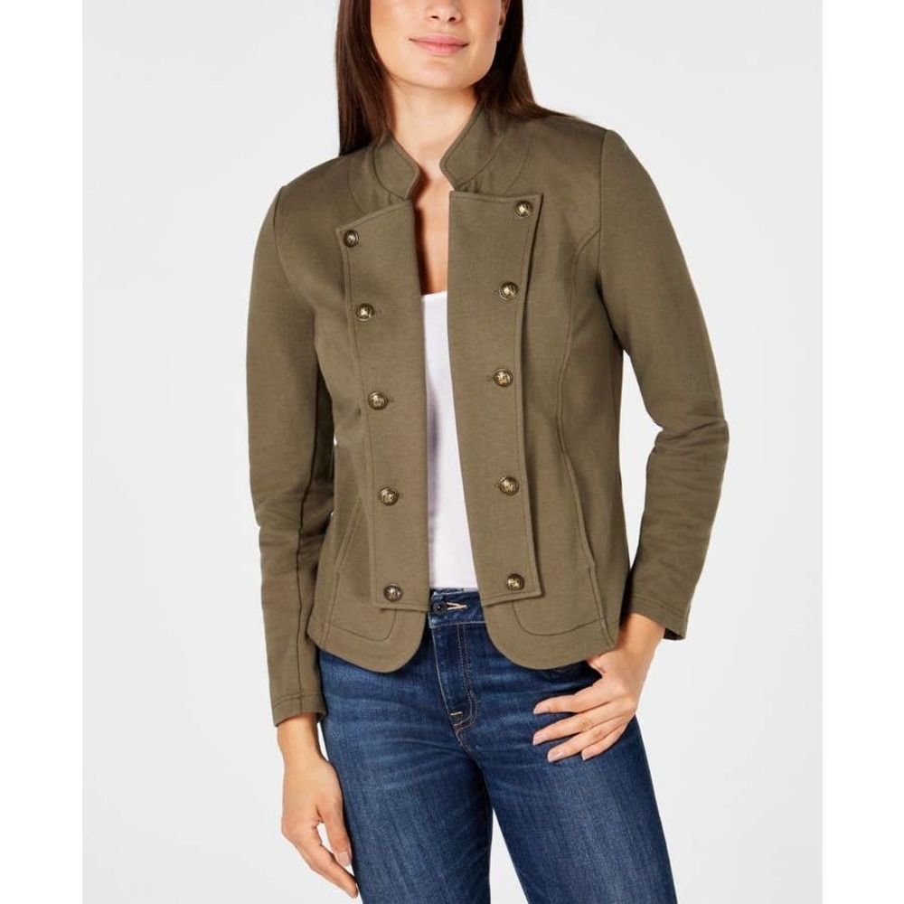 NWT Tommy Hilfiger Essential Band Military Blazer Jacket Med